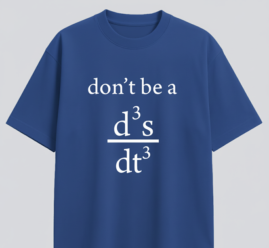 "Don't be a jerk" Oversized Tshirt