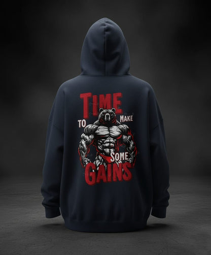 Time to Make Some Gains | Oversized Hoodie
