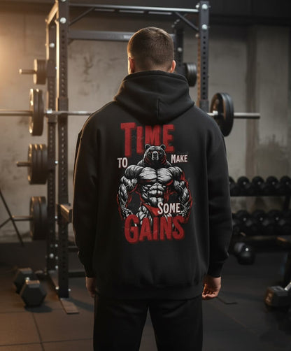 Time to Make Some Gains | Oversized Hoodie